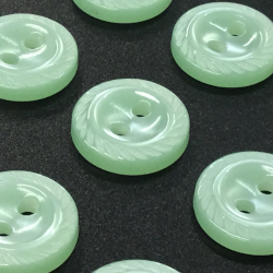 Small Milled Edge Buttons Mint Green (11mm/18L)