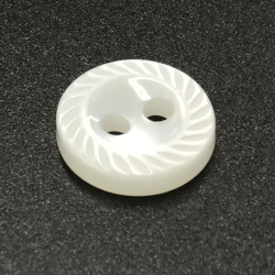 Small Mill Buttons White (11mm/18L)