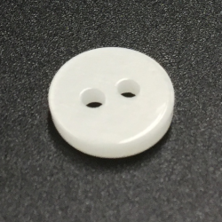 Small Mill Buttons White (11mm/18L)