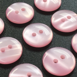Shimmer Round Buttons Pink (15mm/24L)
