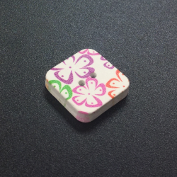 Square Flower Buttons Style 8