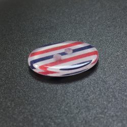 Striped Buttons Red/White/Blue (20mm/32L)