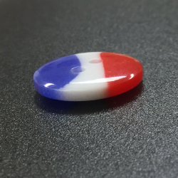 Tricolour Buttons Red/White/Blue (18mm/28L)