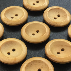 Wooden Round Buttons (25mm)