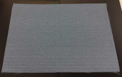 Blockweave Embroidery Matting (25 x 35cm) Blue