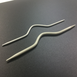 Cable Needle Pairs Aluminium Cranked