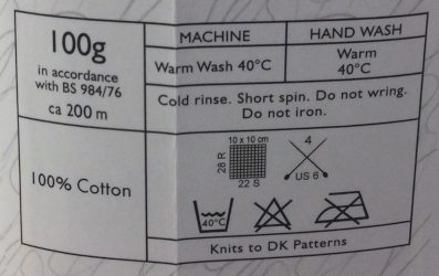 100% Cotton DK Yarn (100g) Spring