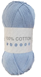 Cygnet 100% Cotton DK Yarn (100g) Frosty Blue