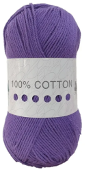 Cygnet Cotton 100% DK Yarn (100g) Smokey Purple
