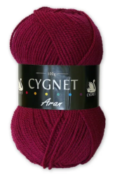 Cygnet Aran Yarn (100g) Crimson