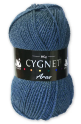 Cygnet Aran Yarn (100g) Denim