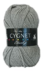 Cygnet Chunky Yarn (100g) Light Grey