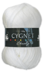 Cygnet Chunky Yarn (100g) White