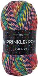 Cygnet Sprinkles Pop Chunky Knitting Yarn (100g) Red Velvet