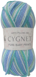 Cygnet Pure Baby DK Prints Yarn (100g) Blue Iris