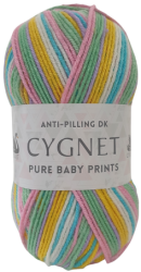 Cygnet Pure Baby DK Prints Yarn (100g) Pure Pastel