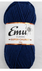 Emu Classic Super Chunky Yarn (100g) Navy