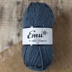 Emu Classic Tweed Chunky Yarn (100g) Dark Denim