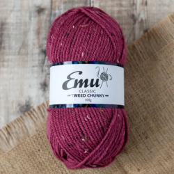 Emu Classic Tweed Chunky Yarn (100g) Deep Rose