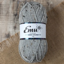 Emu Classic Tweed Chunky Yarn (100g) Grey