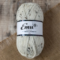 Emu Classic Tweed Chunky Yarn (100g) Off White