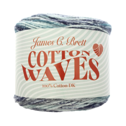 James C. Brett Cotton Waves DK 100g Waters Edge (WV09)