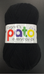 Cygnet Pato Everyday DK Yarn (100g) Black
