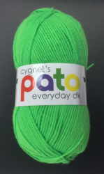 Cygnet Pato Everyday DK Yarn (100g) Neon Green